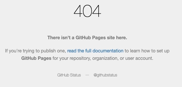github默认的404页面